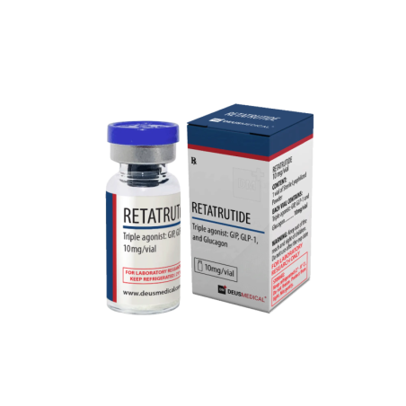 RETATRUTIDE 10MG (TRIPLE RECEPTOR AGONIST – GLP-1, GIP & GLUCAGON) | Deus Medical