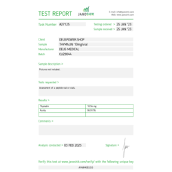 THYMALIN (THYMIC FACTOR) | Deus Medical