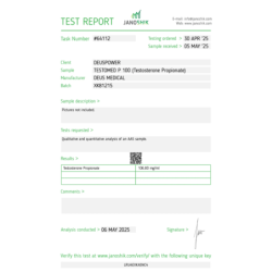 TESTOMED P 100 (TESTOSTERONE PROPIONATE) | Deus Medical