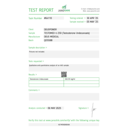 TESTOMED U 250 (TESTOSTERONE UNDECANOATE) | Deus Medical
