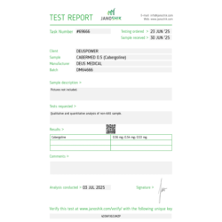 CABERMED 0.5 (CABERGOLINE) | Deus Medical